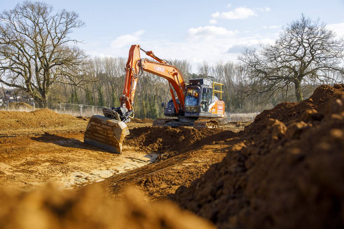 Carmac expands Excavator Fleet to keep pace with Housebuilding Sector demand