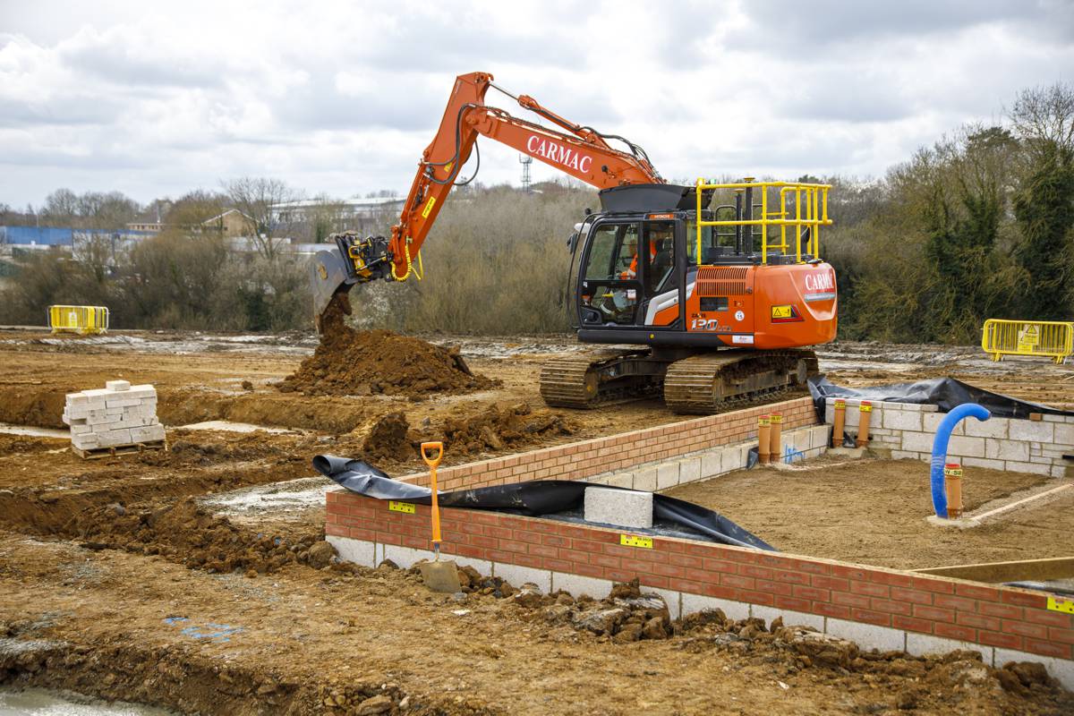 Carmac expands Excavator Fleet to keep pace with Housebuilding Sector demand